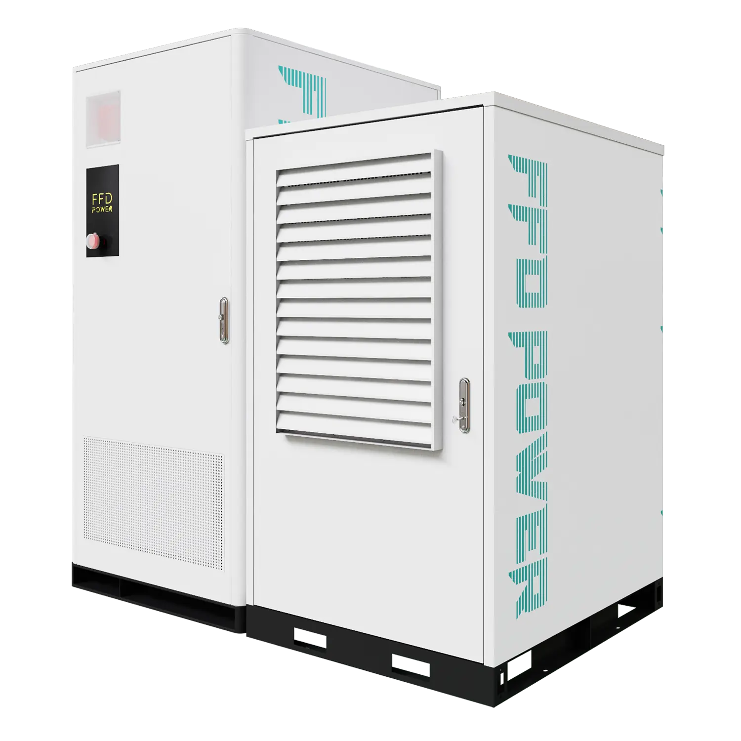 FFD Power modular energy storage system with integrated air-cooling unit for industrial power management.