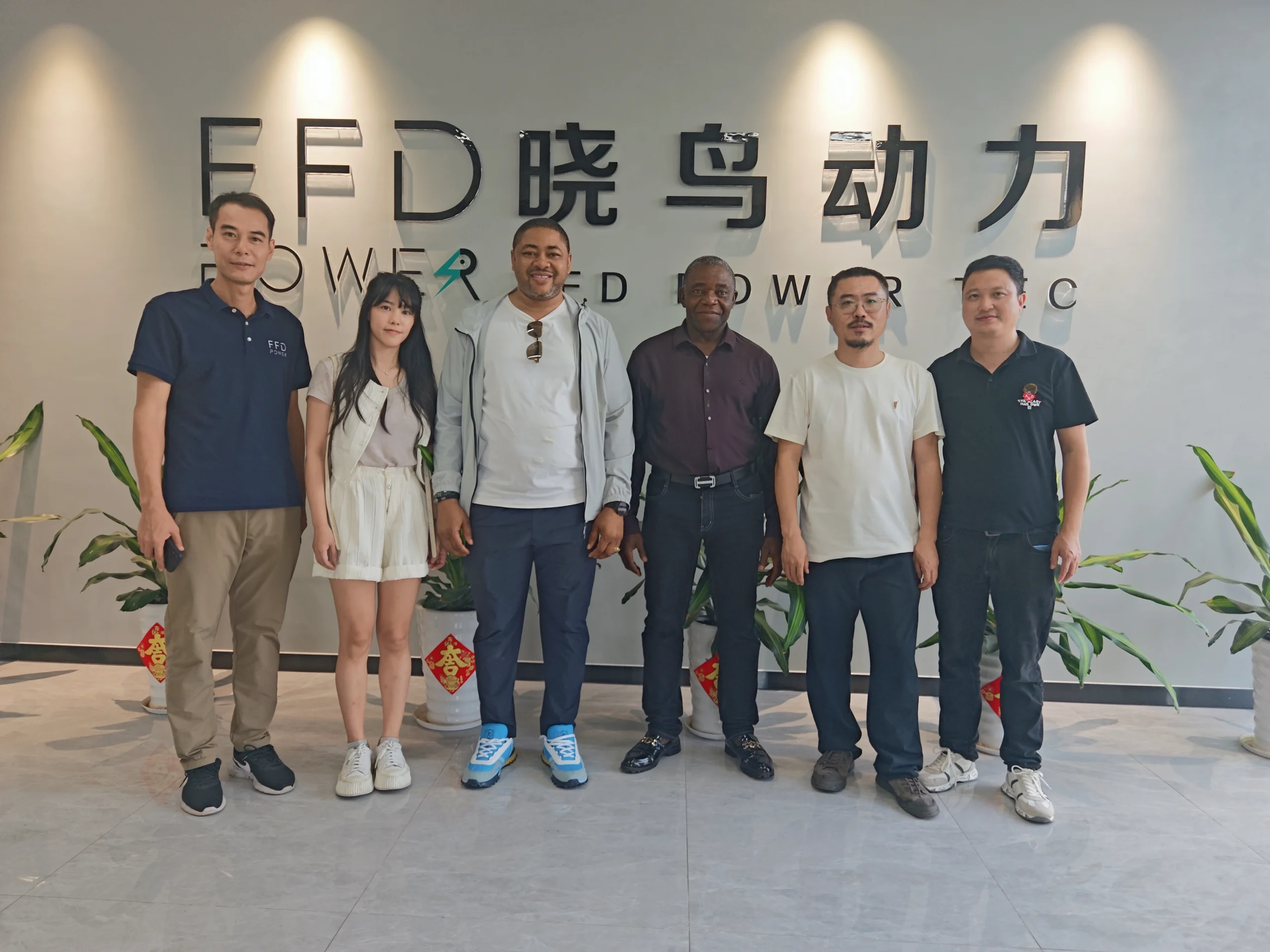 FFD POWER team hosting Nigeria energy storage delegation for collaboration and technology exchange.