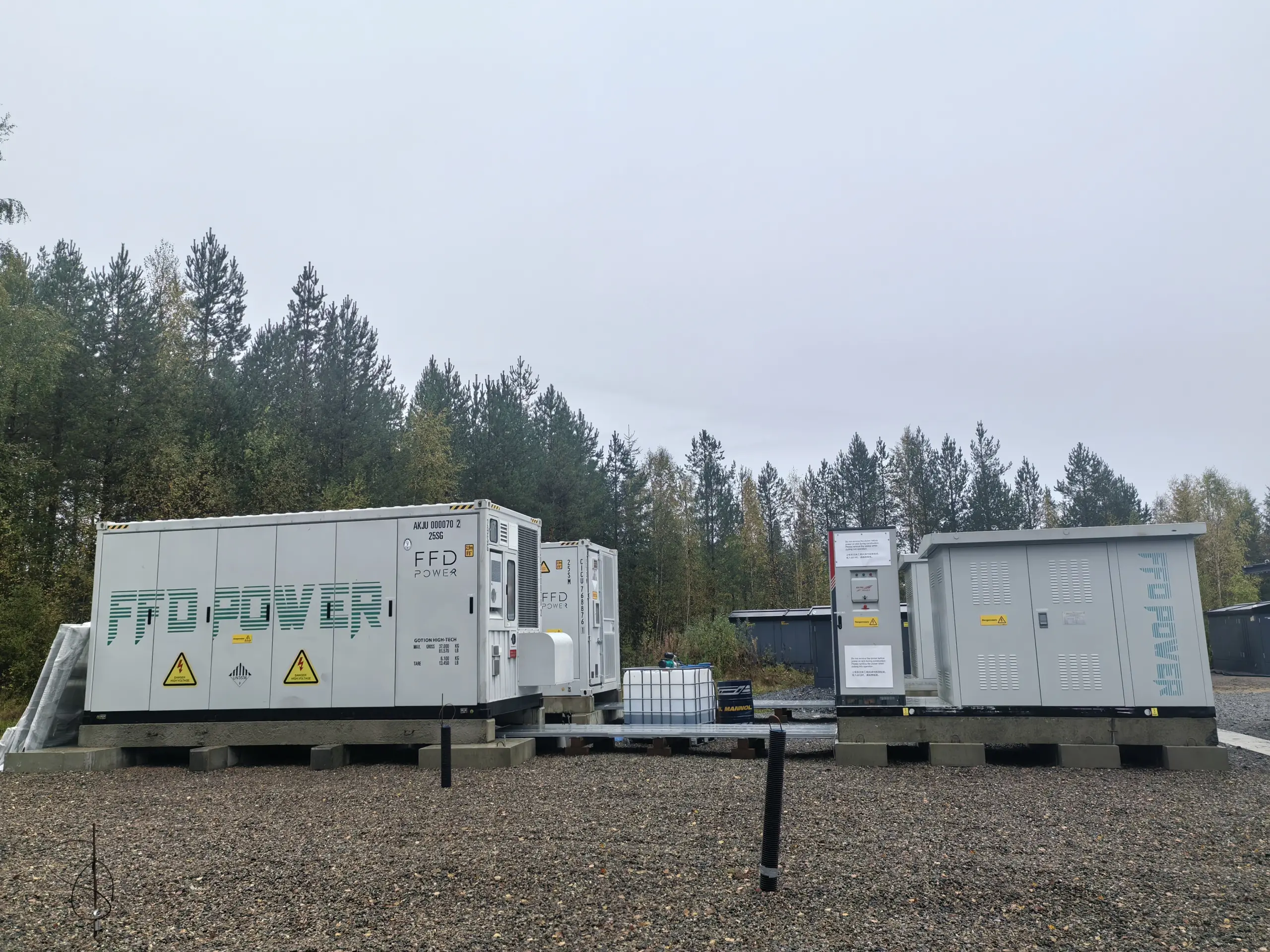 FFD POWER connects energy storage system to Finland FCR Nord grid.