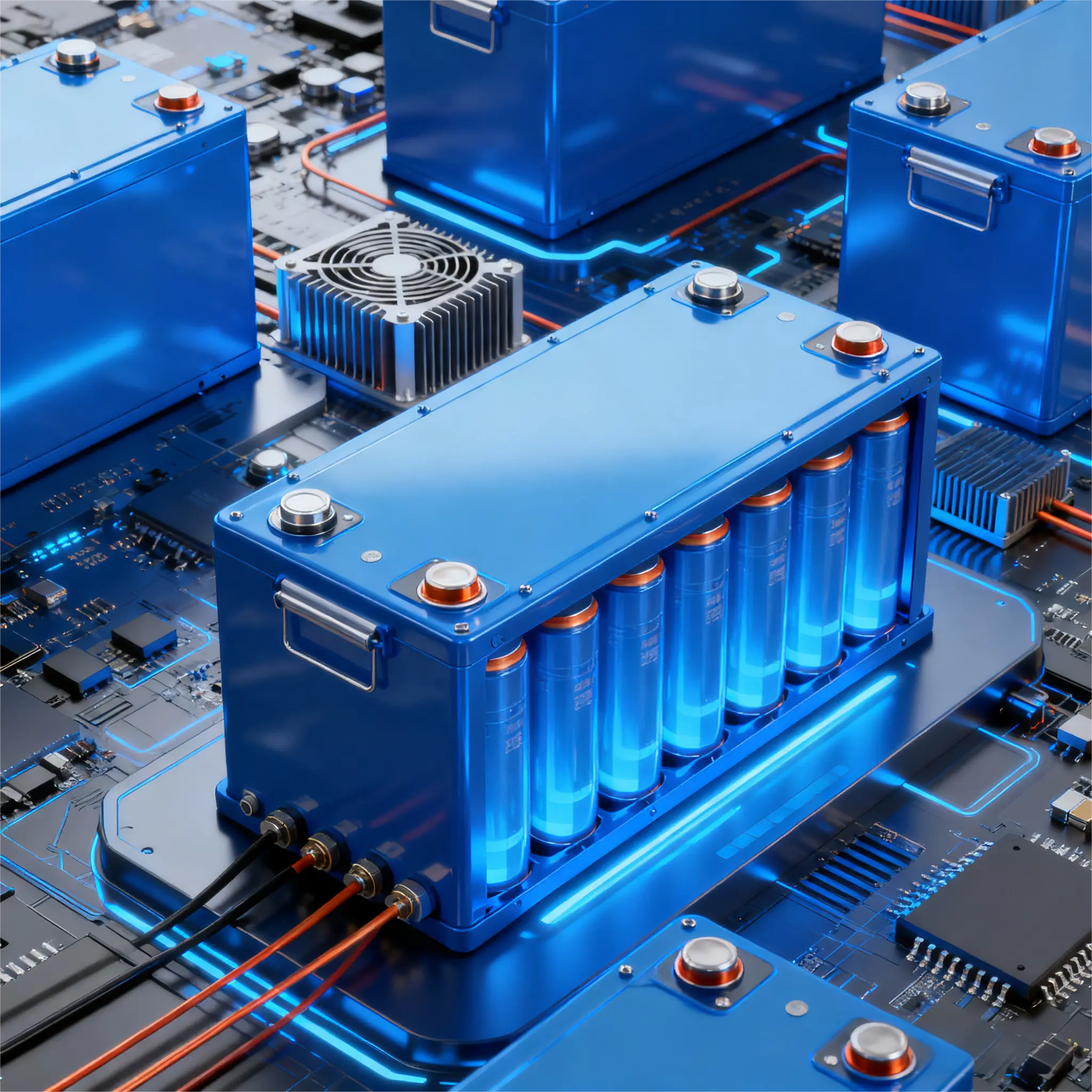 Series vs parallel connections in energy storage systems diagram.