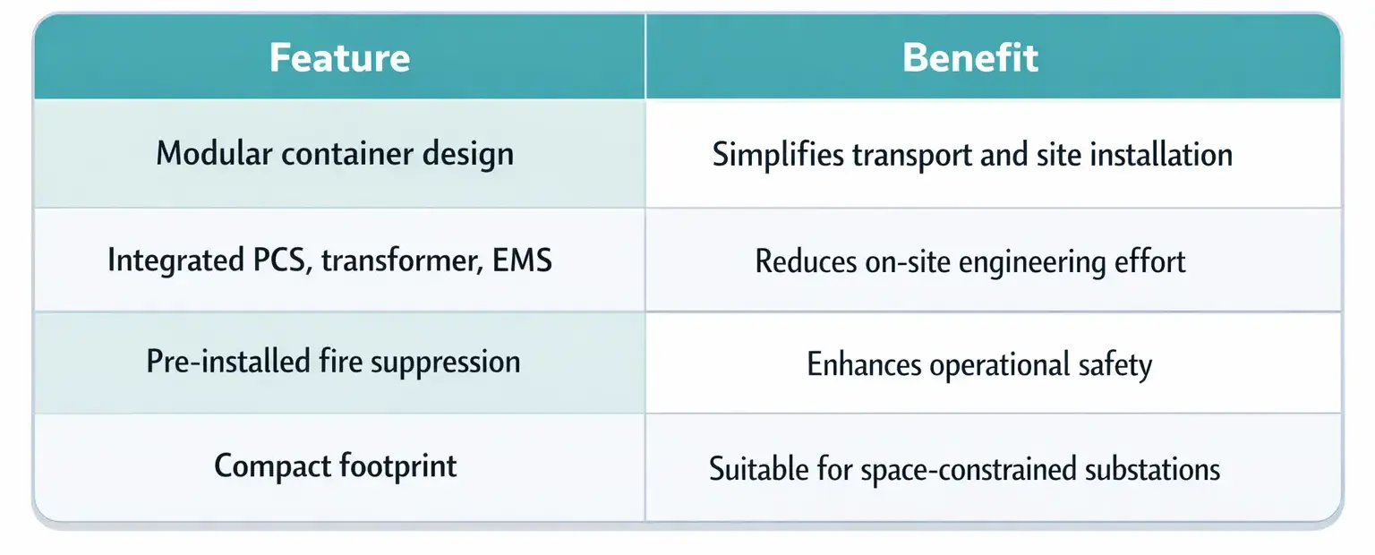 FCR enabled energy storage systems in containerized battery energy storage solutions for grid frequency regulation