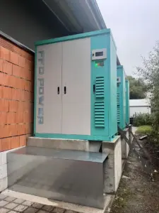 Cabinet-type BESS installed at an industrial plant in Germany for PV self-consumption and peak shaving (315kW/645kWh)